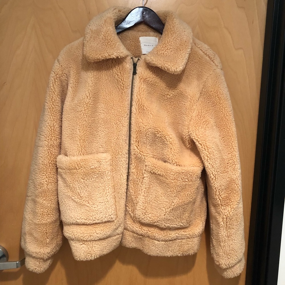 Teddy bear fur jacket